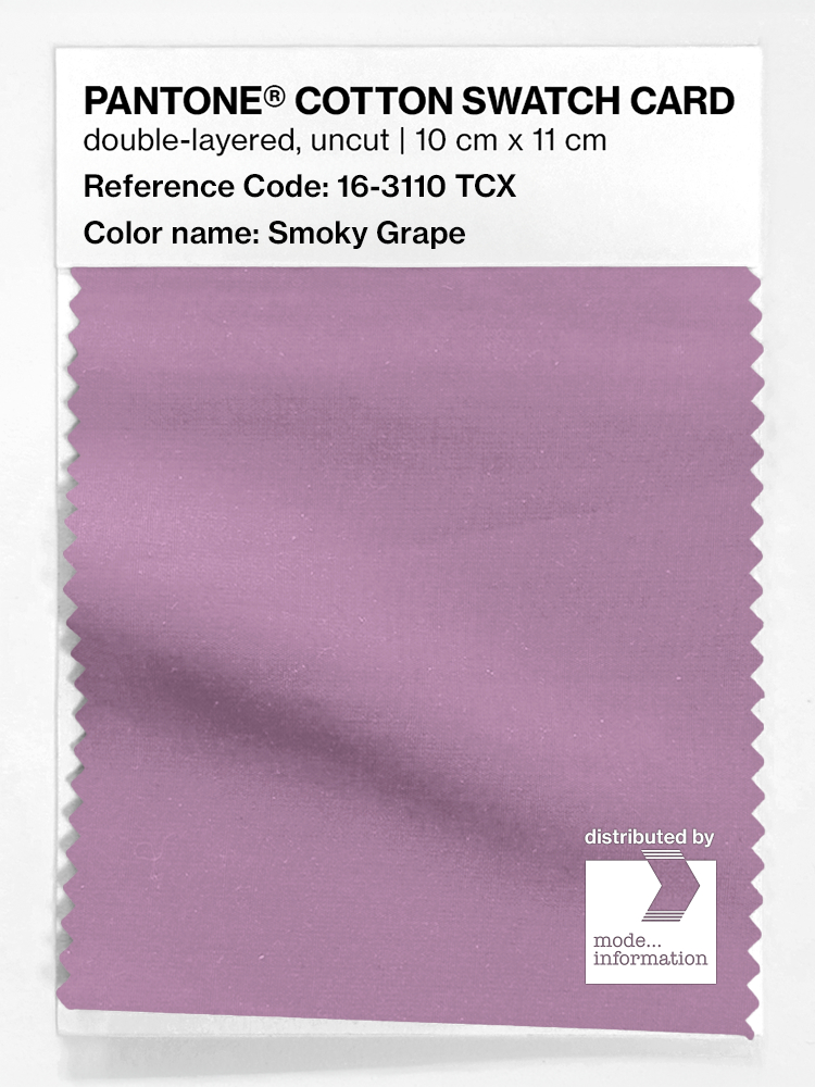 Product image 1 of the product “PANTONE® COTTON SWATCH CARD 16-3110 TCX Smoky Grape ”