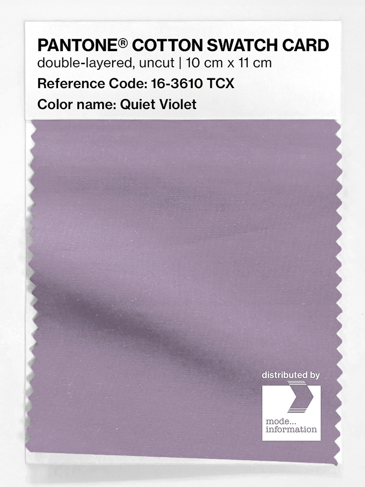 Product image 1 of the product “PANTONE® COTTON SWATCH CARD 16-3610 TCX Quiet Violet ”