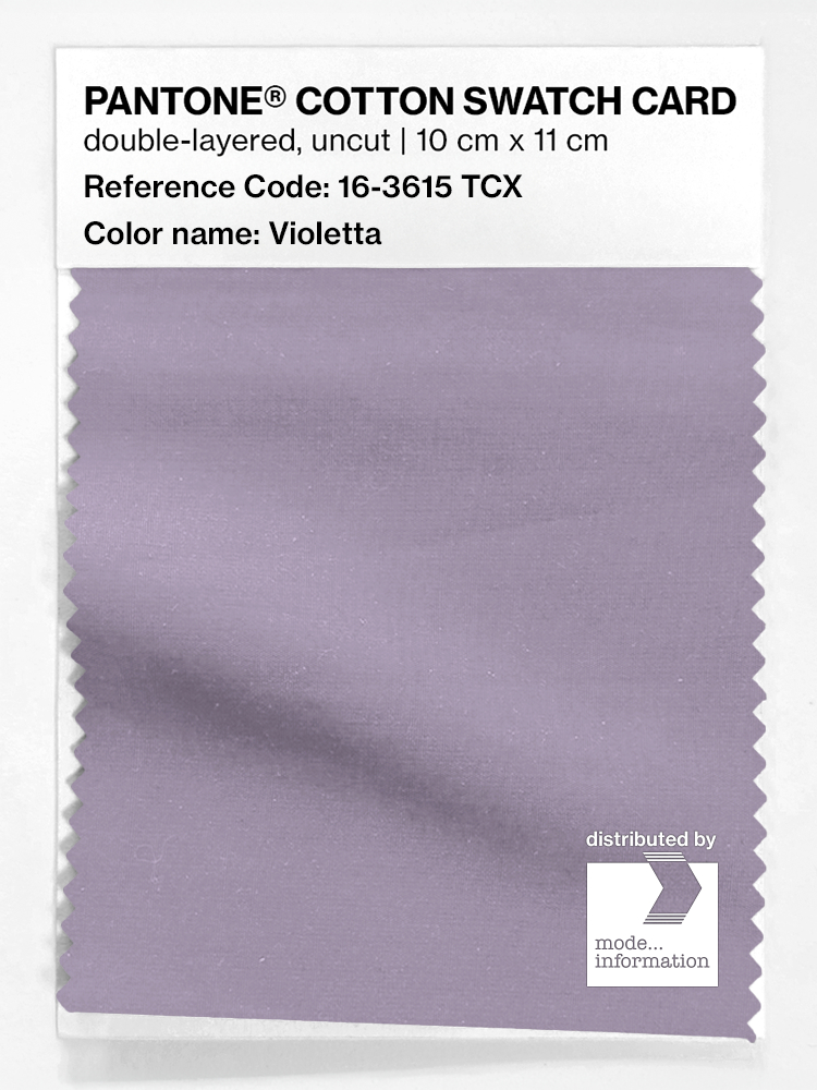 Product image 1 of the product “PANTONE® COTTON SWATCH CARD 16-3615 TCX Violetta ”