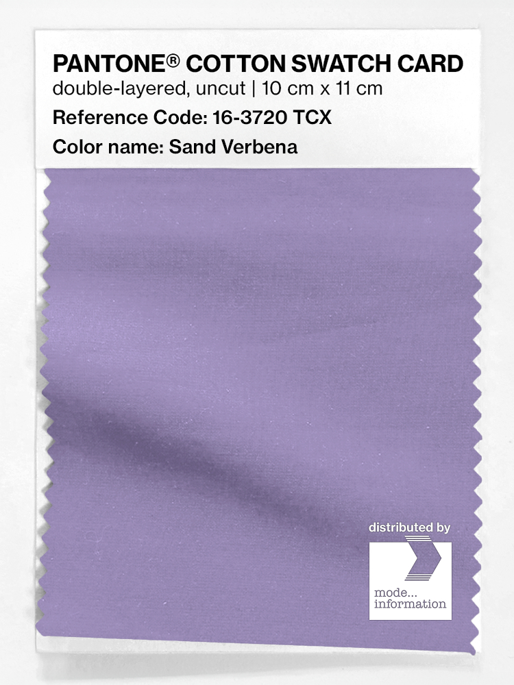 Product image 1 of the product “PANTONE® COTTON SWATCH CARD 16-3720 TCX Sand Verbena ”