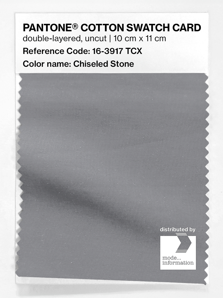 Product image 1 of the product “PANTONE® COTTON SWATCH CARD 16-3917 TCX Chiseled Stone ”