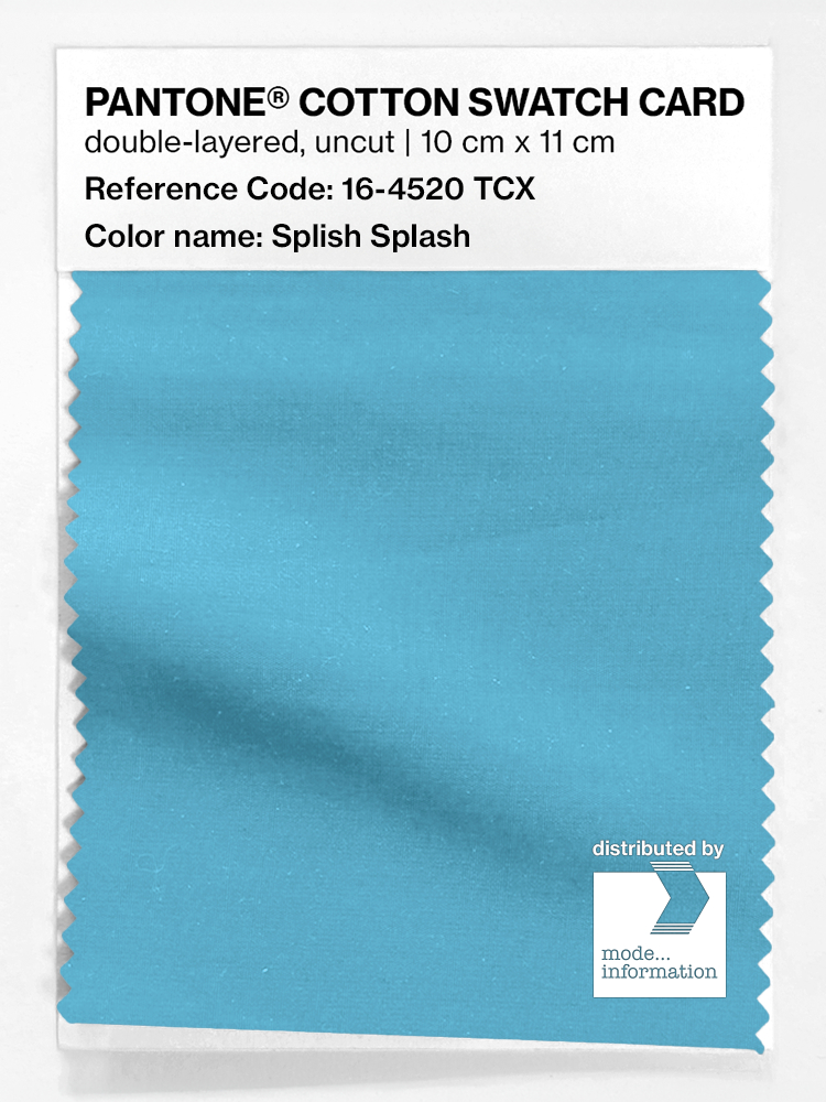 Product image 1 of the product “PANTONE® COTTON SWATCH CARD 16-4520 TCX Splish Splash ”