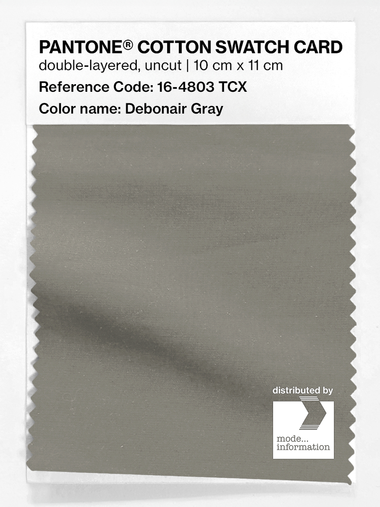 Product image 1 of the product “PANTONE® COTTON SWATCH CARD 16-4803 TCX Debonair Gray ”