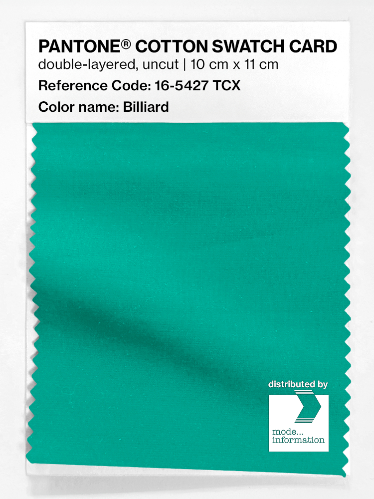 Product image 1 of the product “PANTONE® COTTON SWATCH CARD 16-5427 TCX Billiard ”