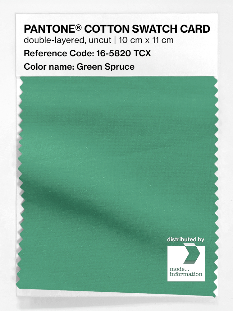 Product image 1 of the product “PANTONE® COTTON SWATCH CARD 16-5820 TCX Green Spruce ”