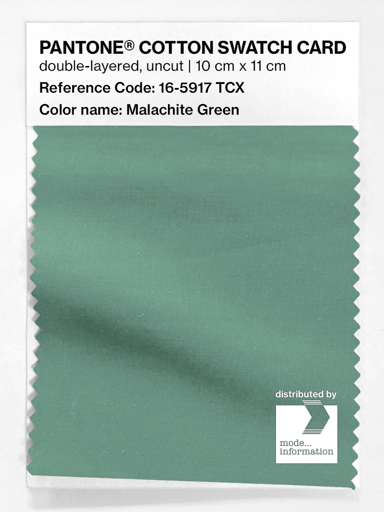 Product image 1 of the product “PANTONE® COTTON SWATCH CARD 16-5917 TCX Malachite Green ”