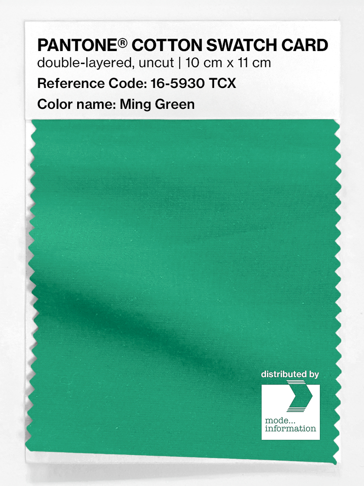 Product image 1 of the product “PANTONE® COTTON SWATCH CARD 16-5930 TCX Ming Green ”