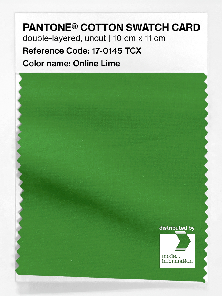 Artikelbild 1 des Artikels “PANTONE® COTTON SWATCH CARD 17-0145 TCX Online Lime “