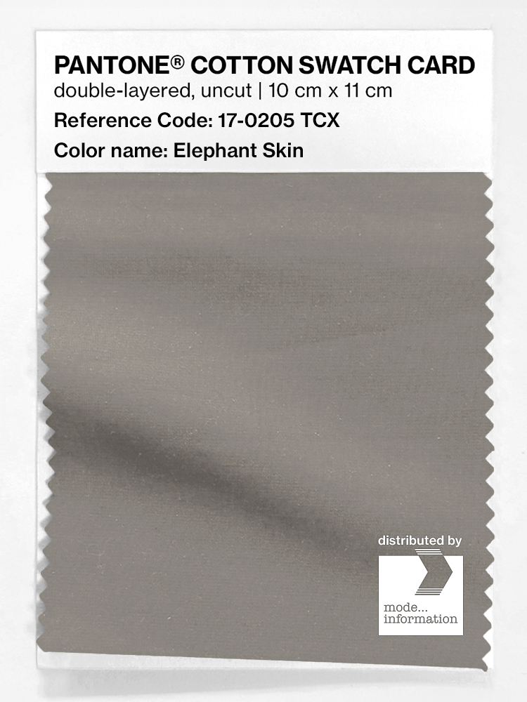 Product image 1 of the product “PANTONE® COTTON SWATCH CARD 17-0205 TCX Elephant Skin ”