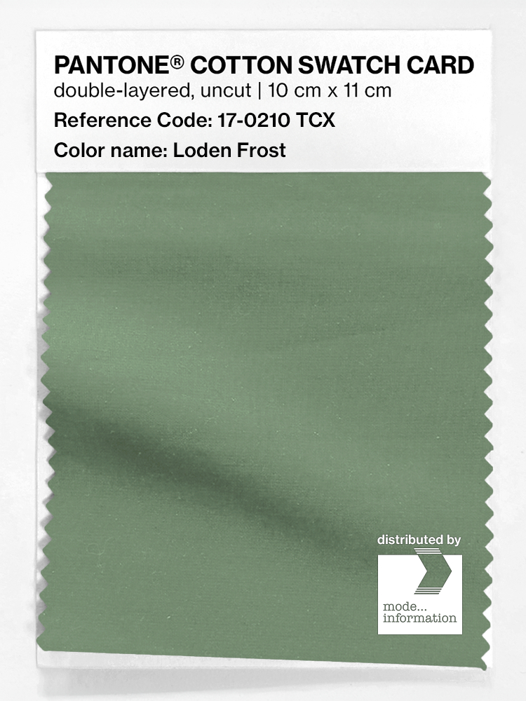 Product image 1 of the product “PANTONE® COTTON SWATCH CARD 17-0210 TCX Loden Frost ”