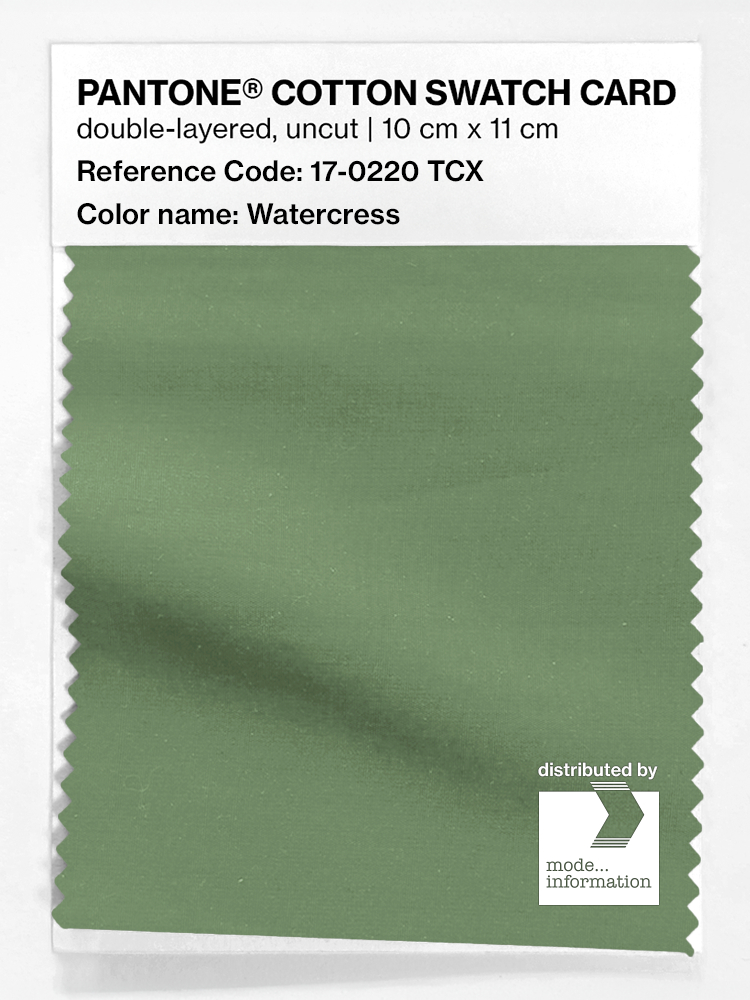 Product image 1 of the product “PANTONE® COTTON SWATCH CARD 17-0220 TCX Watercress ”