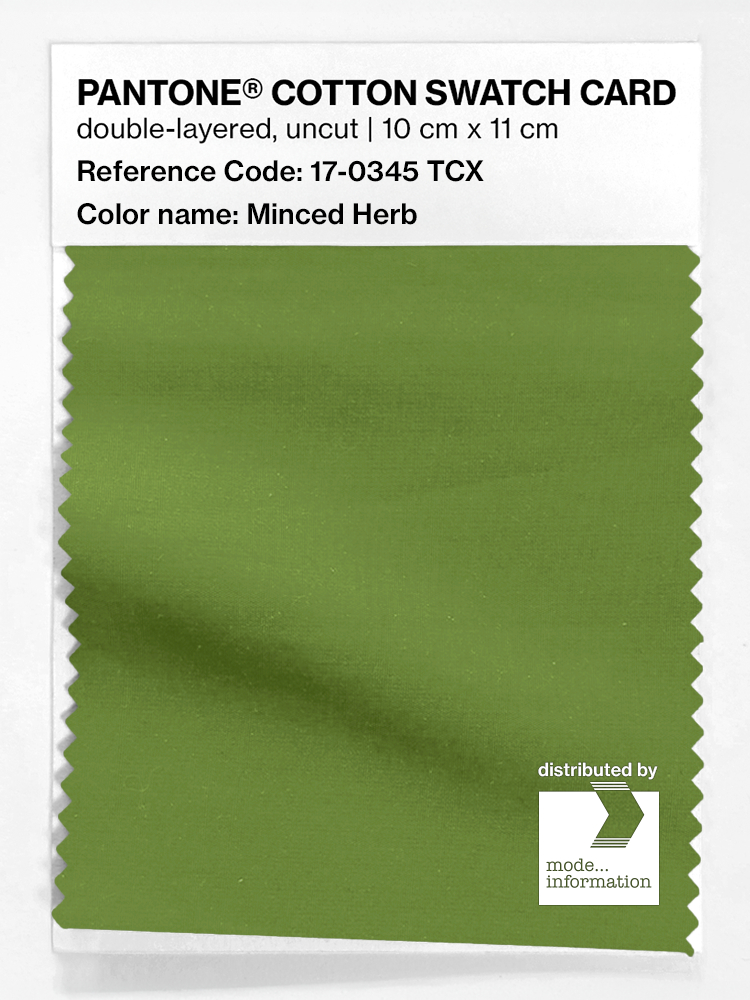 Product image 1 of the product “PANTONE® COTTON SWATCH CARD 17-0345 TCX Minced Herb ”