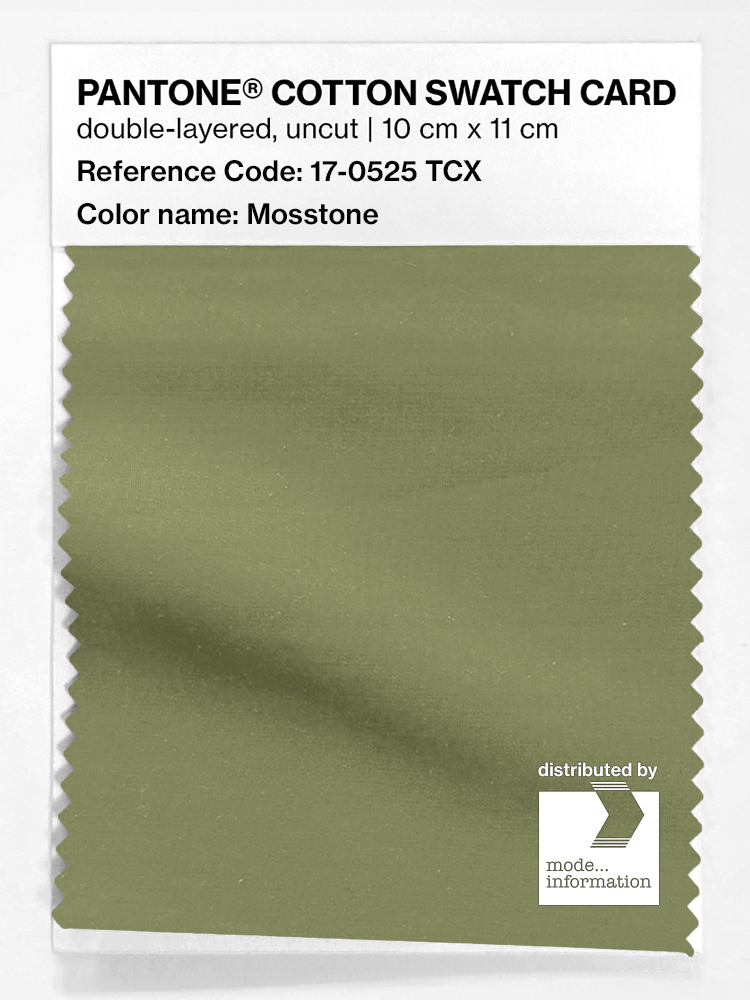 Product image 1 of the product “PANTONE® COTTON SWATCH CARD 17-0525 TCX Mosstone ”