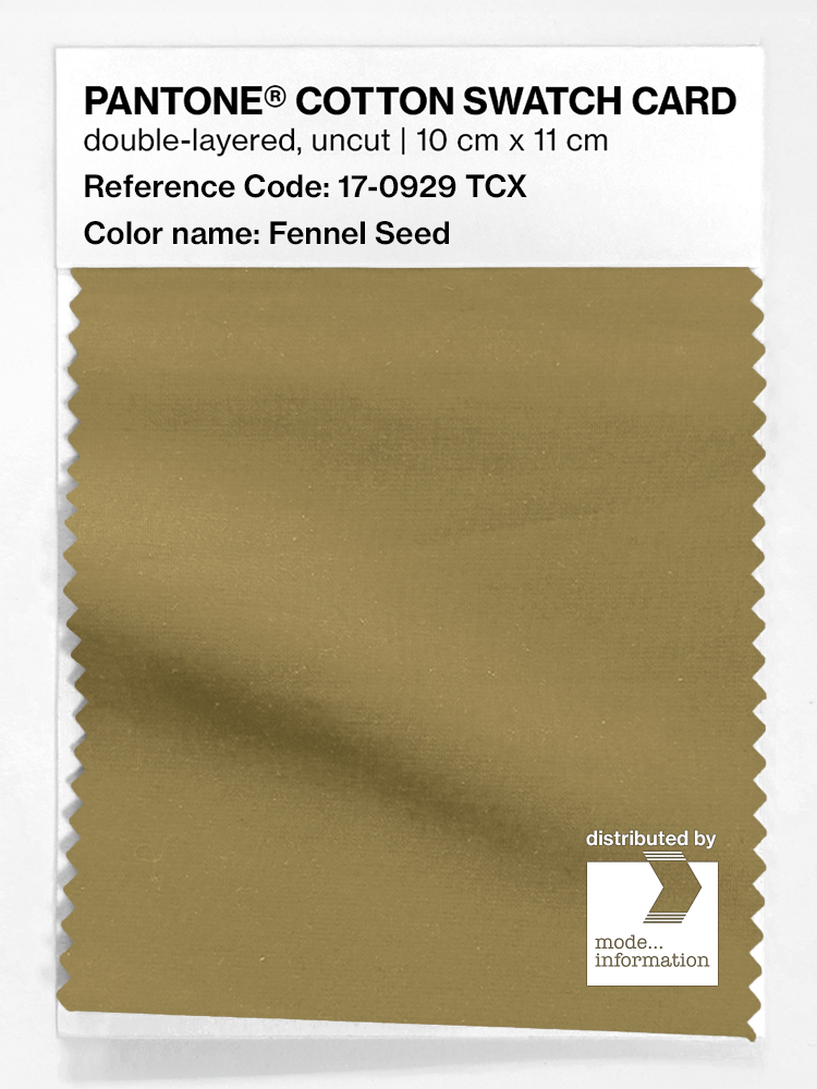 Product image 1 of the product “PANTONE® COTTON SWATCH CARD 17-0929 TCX Fennel Seed ”