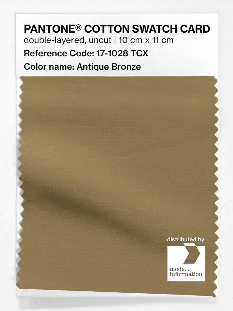 Product image 1 of the product “PANTONE® COTTON SWATCH CARD 17-1028 TCX Antique Bronze ”
