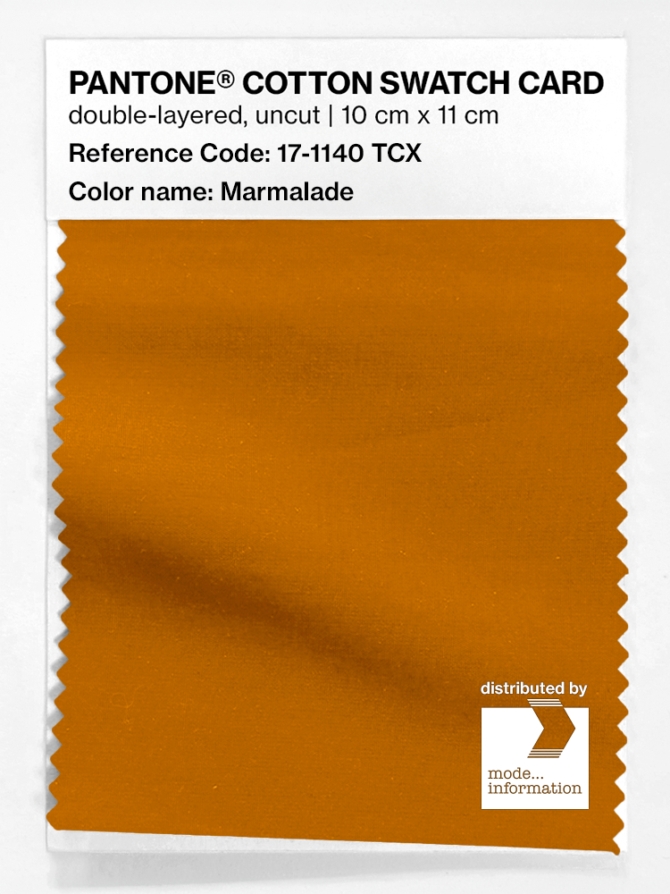 Artikelbild 1 des Artikels “PANTONE® COTTON SWATCH CARD 17-1140 TCX Marmalade “