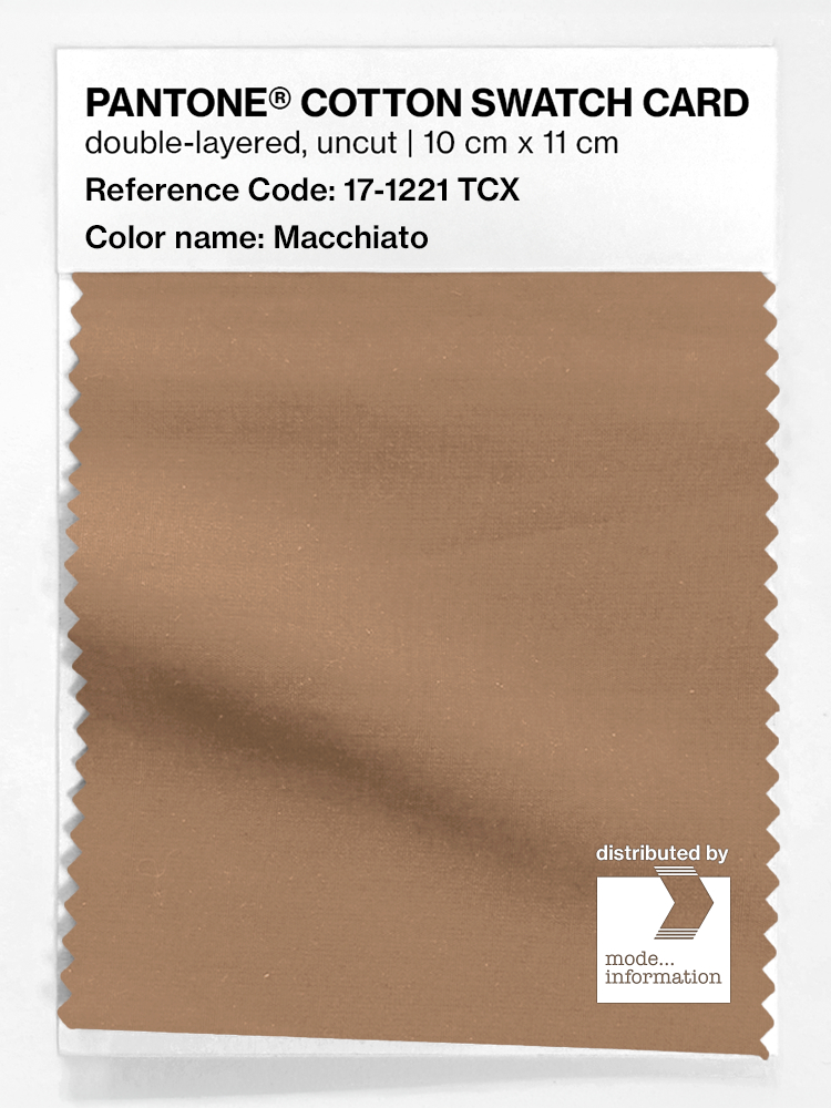 Product image 1 of the product “PANTONE® COTTON SWATCH CARD 17-1221 TCX Macchiato ”