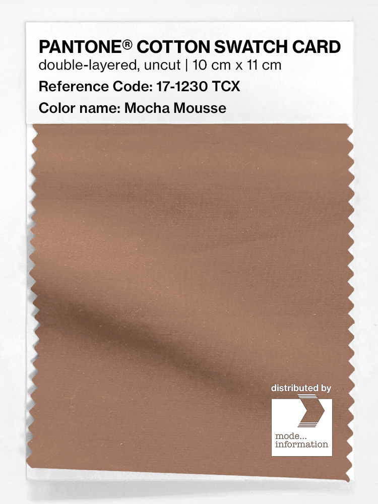 Artikelbild 1 des Artikels “PANTONE® COTTON SWATCH CARD 17-1230 TCX Mocha Mousse “