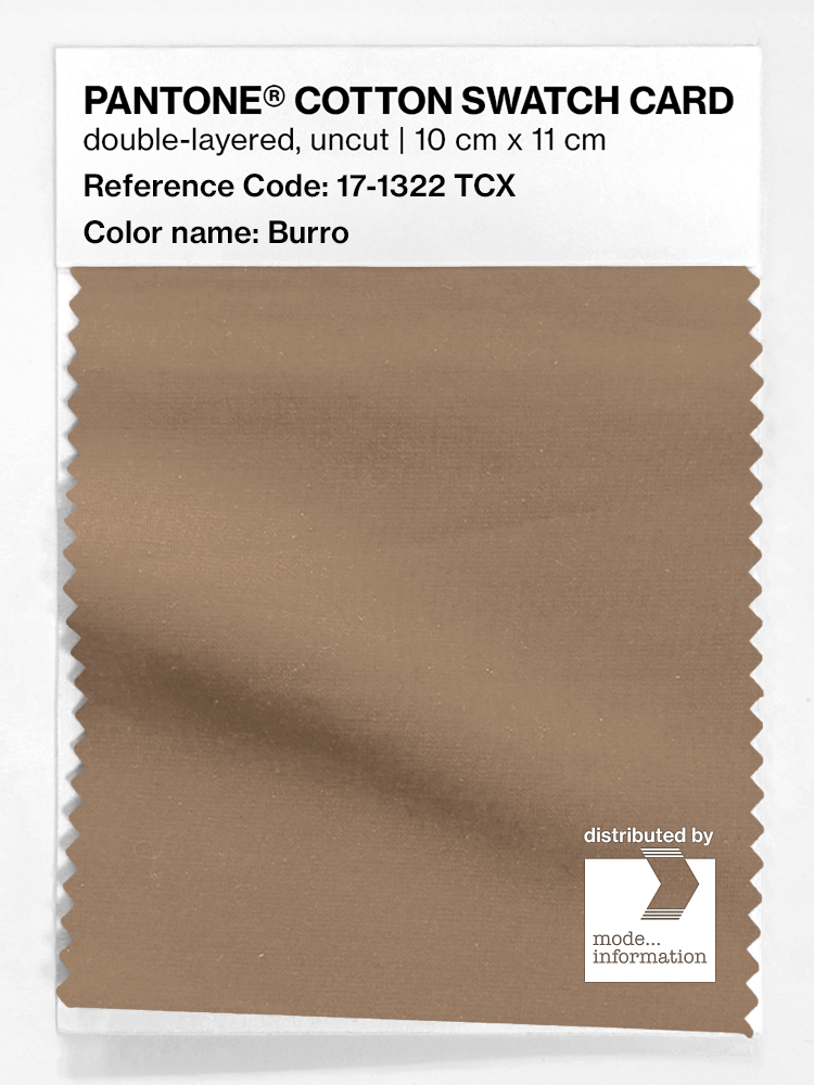 Product image 1 of the product “PANTONE® COTTON SWATCH CARD 17-1322 TCX Burro ”