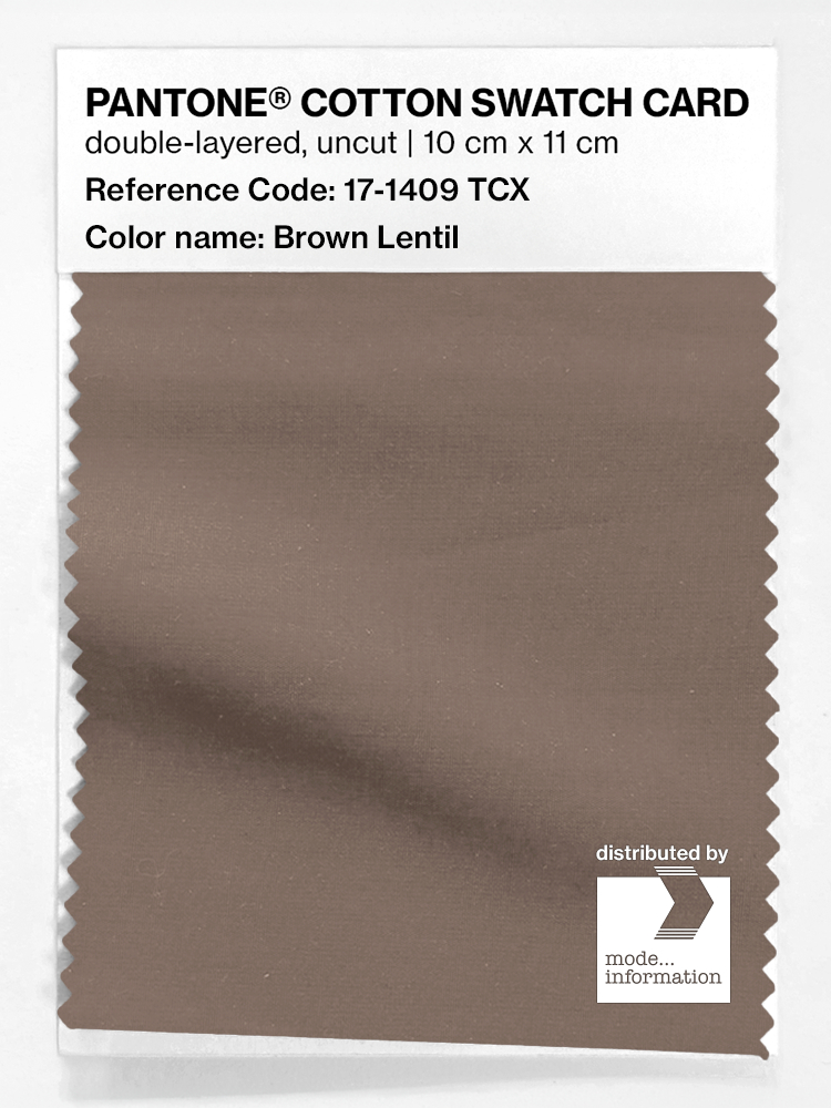 Artikelbild 1 des Artikels “PANTONE® COTTON SWATCH CARD 17-1409 TCX Brown Lentil “