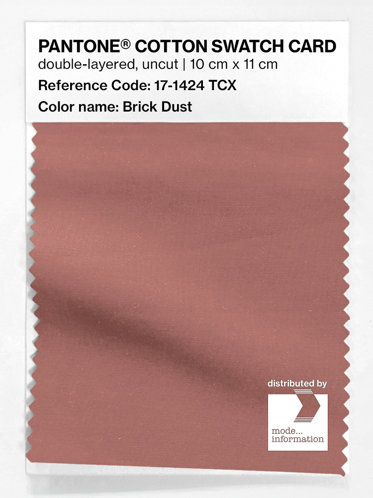 Artikelbild 1 des Artikels “PANTONE® COTTON SWATCH CARD 17-1424 TCX Brick Dust “