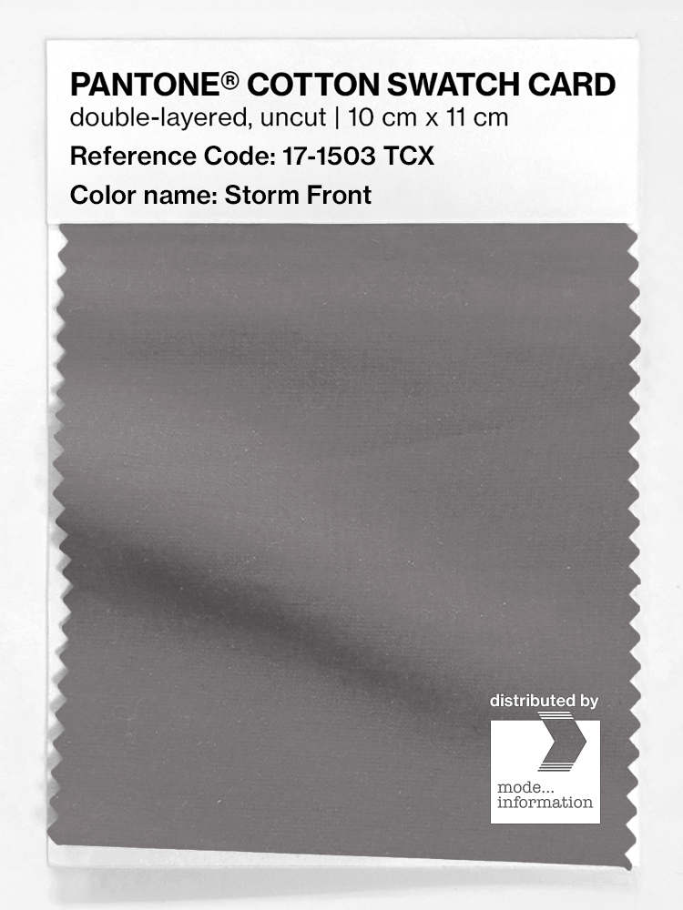 Product image 1 of the product “PANTONE® COTTON SWATCH CARD 17-1503 TCX Storm Front ”