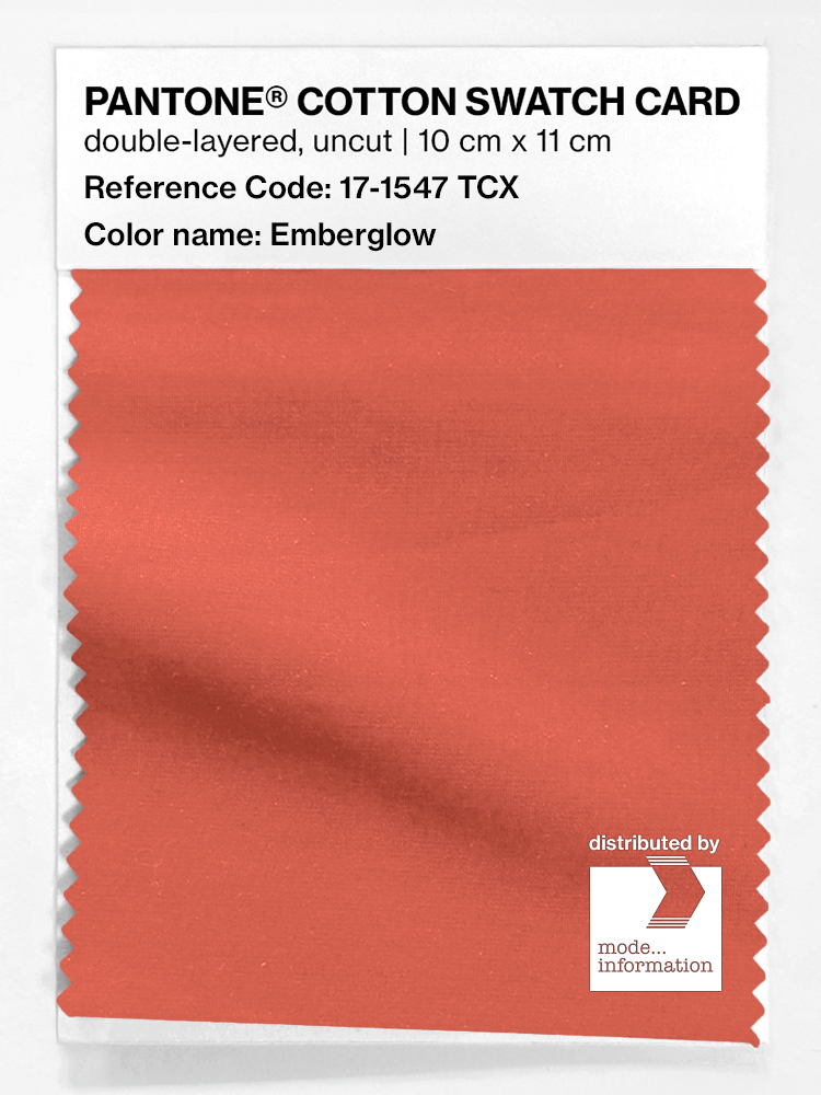Artikelbild 1 des Artikels “PANTONE® COTTON SWATCH CARD 17-1547 TCX Emberglow “
