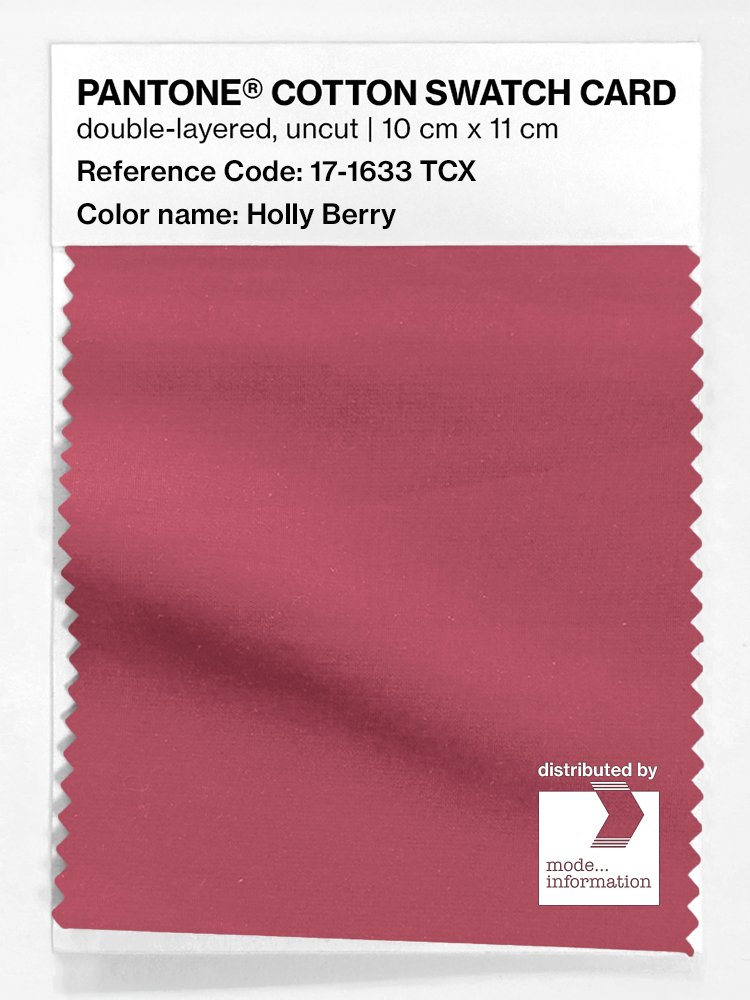 Artikelbild 1 des Artikels “PANTONE® COTTON SWATCH CARD 17-1633 TCX Holly Berry “
