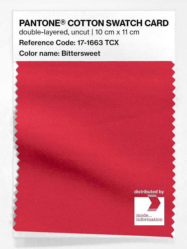 Artikelbild 1 des Artikels “PANTONE® COTTON SWATCH CARD 17-1663 TCX Bittersweet “
