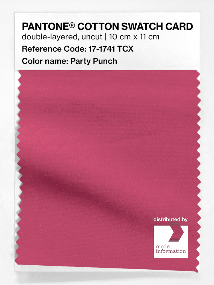 Artikelbild 1 des Artikels “PANTONE® COTTON SWATCH CARD 17-1741 TCX Party Punch “