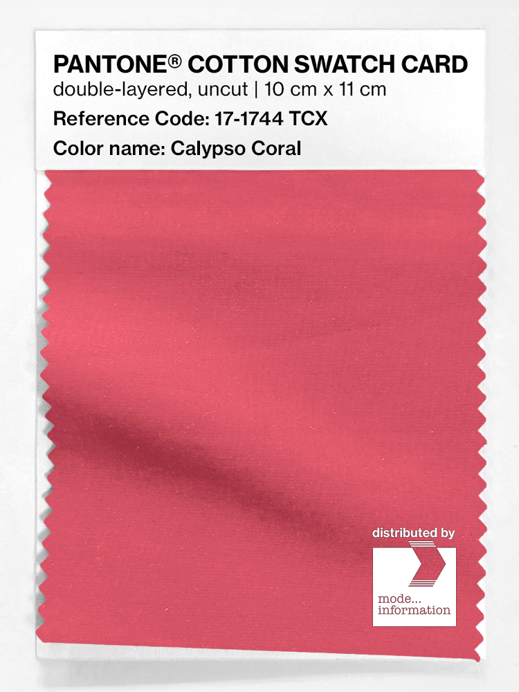Artikelbild 1 des Artikels “PANTONE® COTTON SWATCH CARD 17-1744 TCX Calypso Coral “