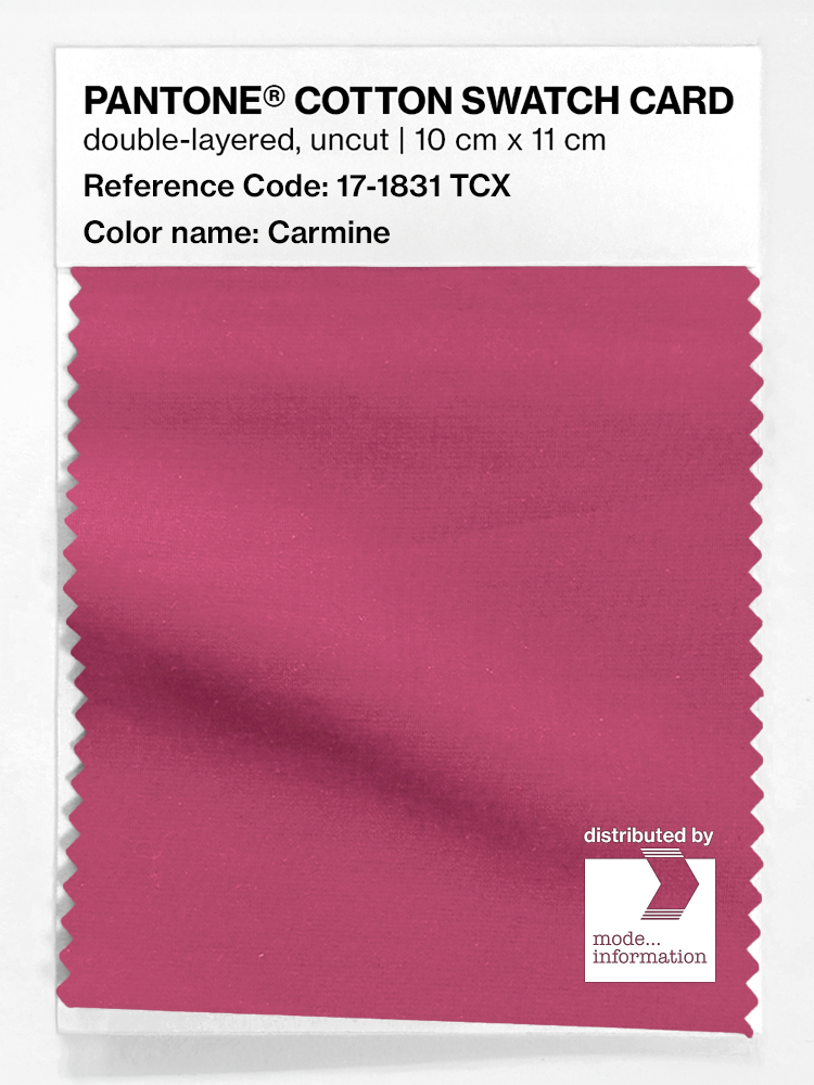 Artikelbild 1 des Artikels “PANTONE® COTTON SWATCH CARD 17-1831 TCX Carmine “