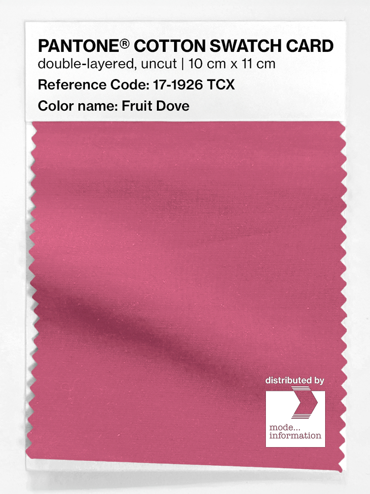 Product image 1 of the product “PANTONE® COTTON SWATCH CARD 17-1926 TCX Fruit Dove ”