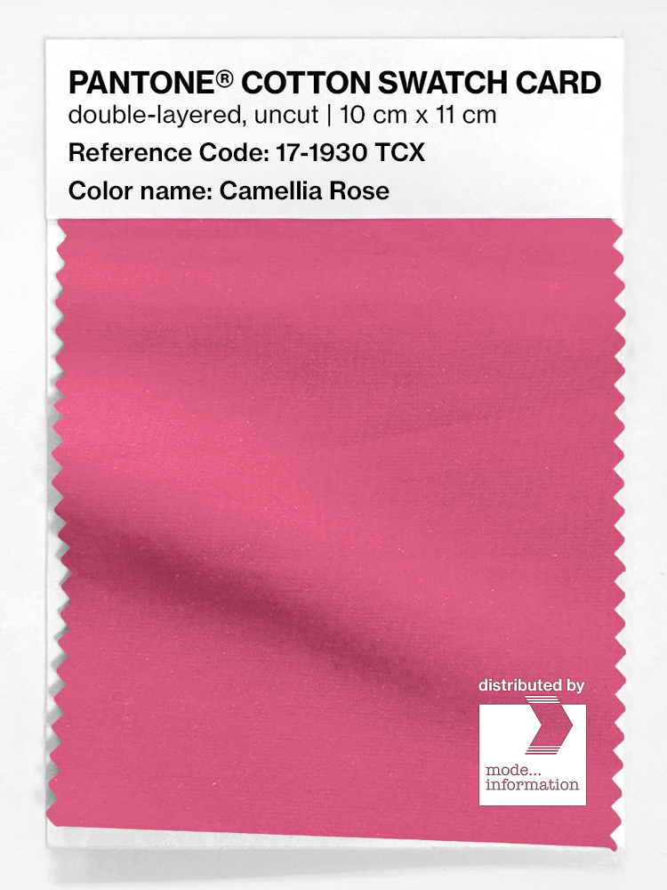 Product image 1 of the product “PANTONE® COTTON SWATCH CARD 17-1930 TCX Camellia Rose ”