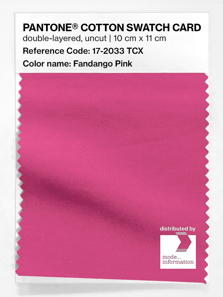 Product image 1 of the product “PANTONE® COTTON SWATCH CARD 17-2033 TCX Fandango Pink ”