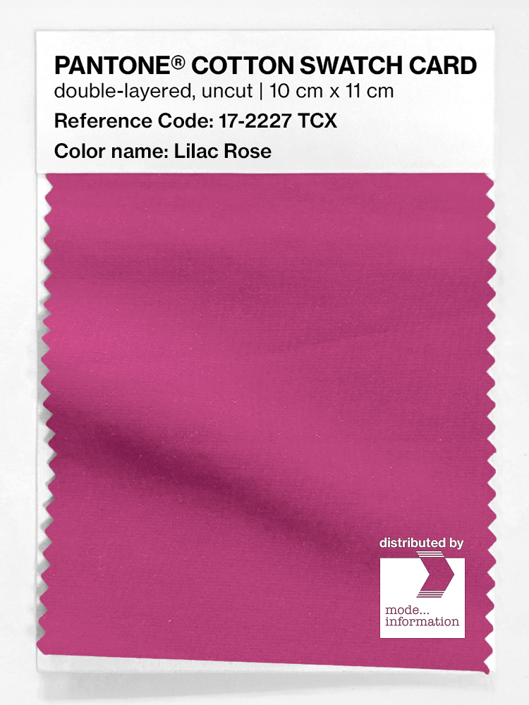 Product image 1 of the product “PANTONE® COTTON SWATCH CARD 17-2227 TCX Lilac Rose ”