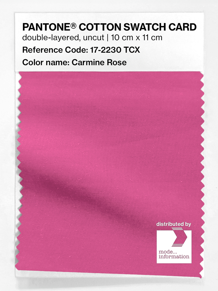Artikelbild 1 des Artikels “PANTONE® COTTON SWATCH CARD 17-2230 TCX Carmine Rose “