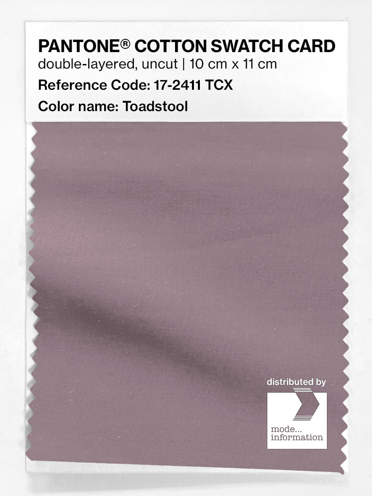 Product image 1 of the product “PANTONE® COTTON SWATCH CARD 17-2411 TCX Toadstool ”