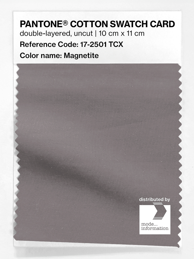 Product image 1 of the product “PANTONE® COTTON SWATCH CARD 17-2501 TCX Magnetite ”