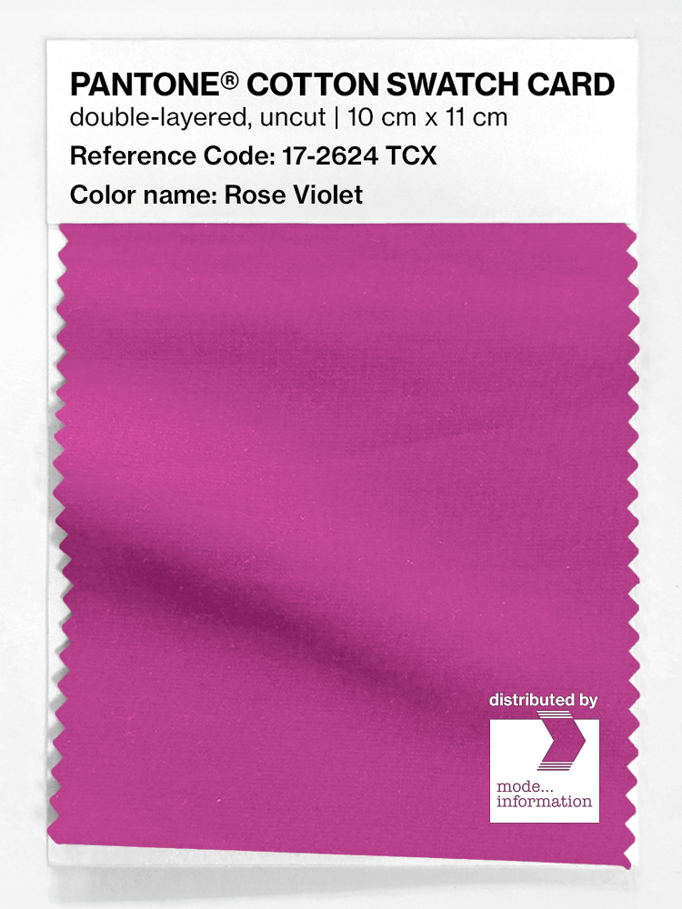 Product image 1 of the product “PANTONE® COTTON SWATCH CARD 17-2624 TCX Rose Violet ”