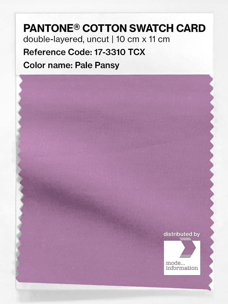 Product image 1 of the product “PANTONE® COTTON SWATCH CARD 17-3310 TCX Pale Pansy ”