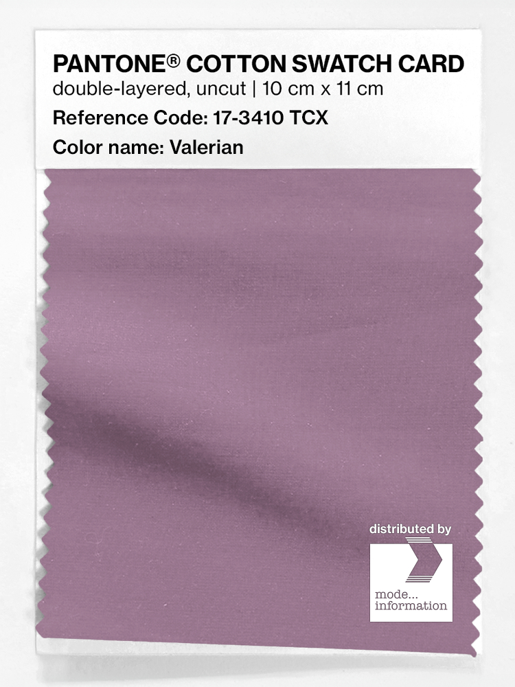 Product image 1 of the product “PANTONE® COTTON SWATCH CARD 17-3410 TCX Valerian ”