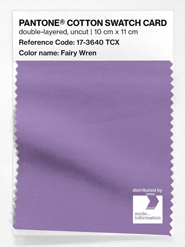 Product image 1 of the product “PANTONE® COTTON SWATCH CARD 17-3640 TCX Fairy Wren ”