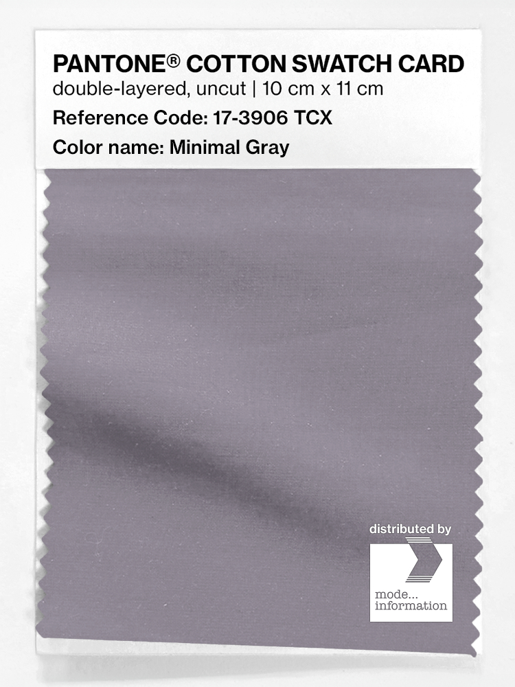 Product image 1 of the product “PANTONE® COTTON SWATCH CARD 17-3906 TCX Minimal Gray ”