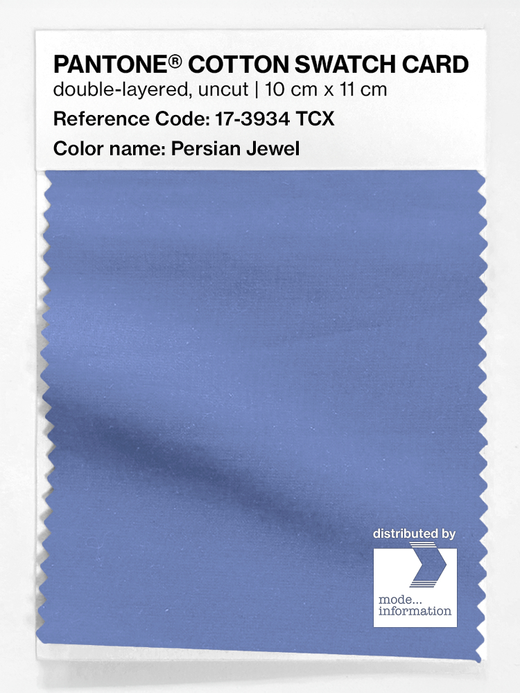 Product image 1 of the product “PANTONE® COTTON SWATCH CARD 17-3934 TCX Persian Jewel ”