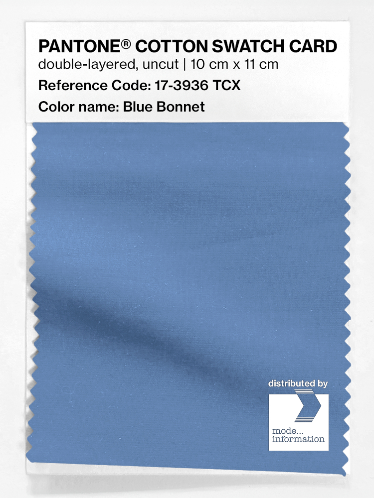 Product image 1 of the product “PANTONE® COTTON SWATCH CARD 17-3936 TCX Blue Bonnet ”