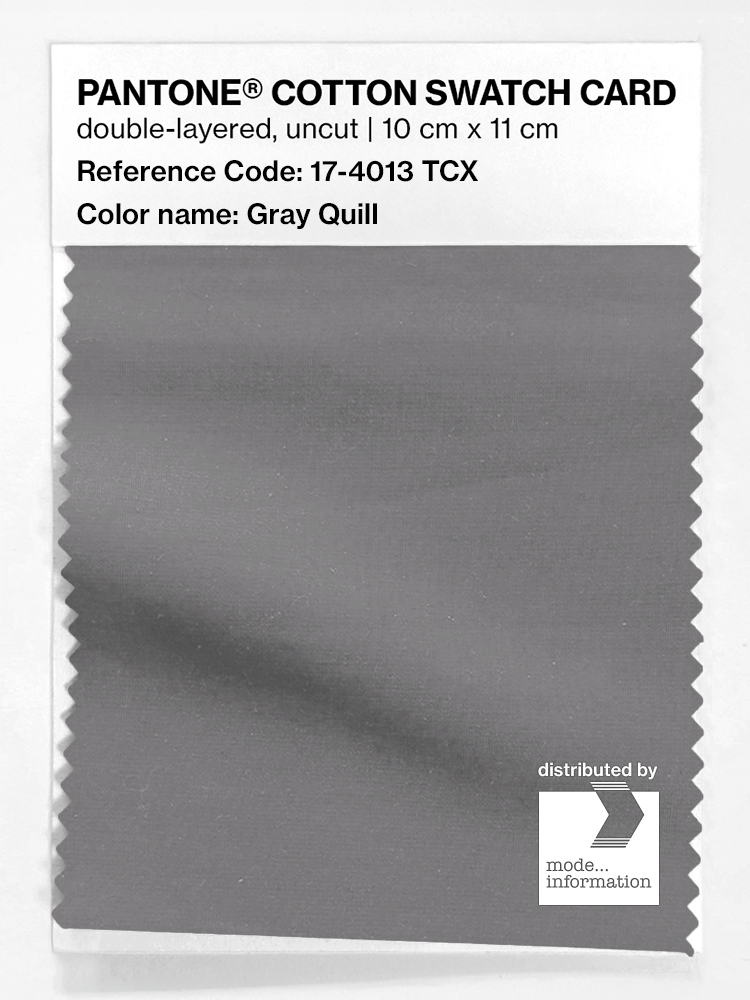 Product image 1 of the product “PANTONE® COTTON SWATCH CARD 17-4013 TCX Gray Quill ”