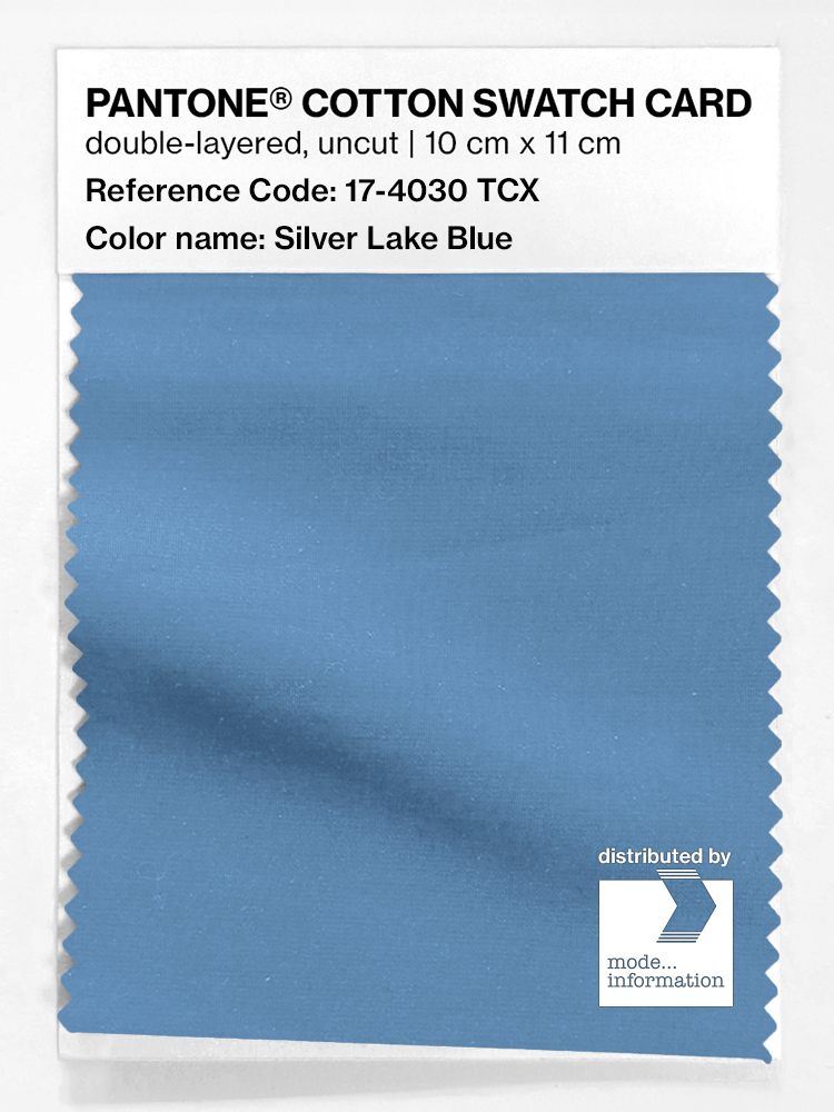 Product image 1 of the product “PANTONE® COTTON SWATCH CARD 17-4030 TCX Silver Lake Blue ”