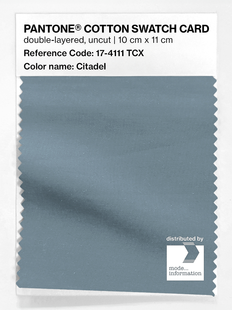 Product image 1 of the product “PANTONE® COTTON SWATCH CARD 17-4111 TCX Citadel ”