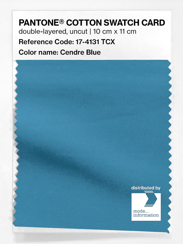 Product image 1 of the product “PANTONE® COTTON SWATCH CARD 17-4131 TCX Cendre Blue ”